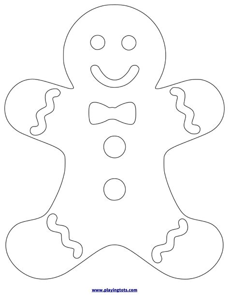 Gingerbread Cut Out Printable